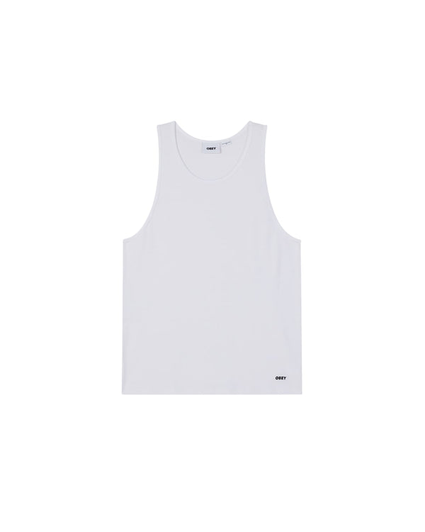 Obey Standard Rib Tank 2 Pack Bianco Uomo - 1