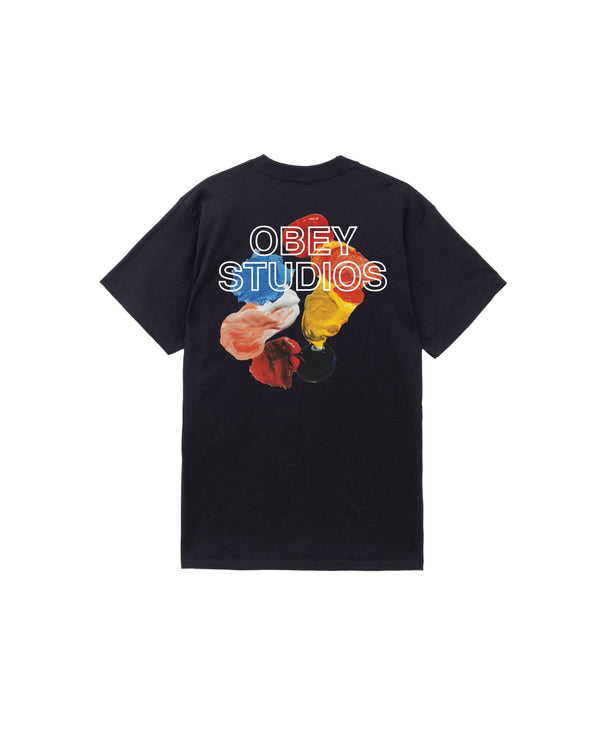 Obey Studios Palette Tee Nero Uomo - 1
