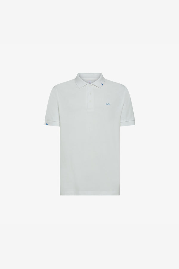 Sun 68 Polo Vintage Bianco Uomo - 1