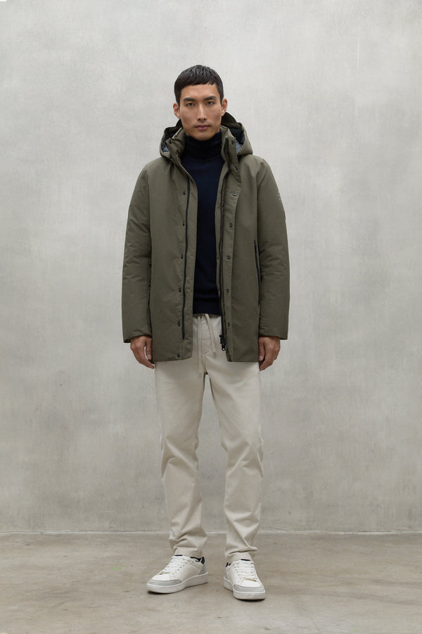 Ecoalf Cappotto Tess. Tecnico 3/4 Verde Uomo - 1