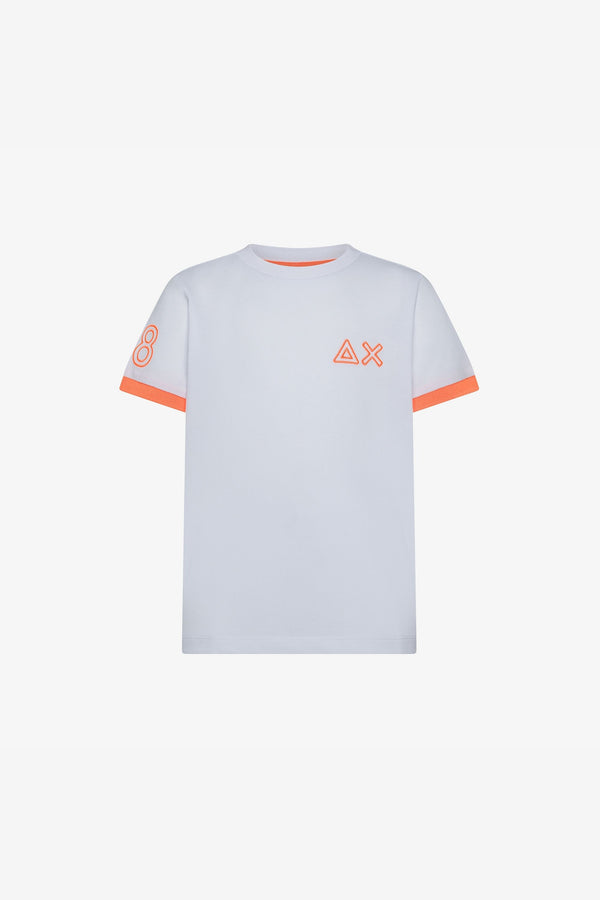 Sun 68 T-shirt Piquet Logo Fluo Bambino - 1