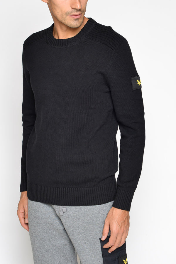 Lyle & Scott Men's Black Crewneck Sweatshirt - 1