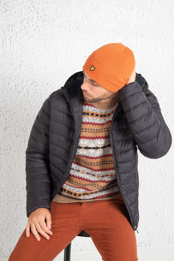 Lyle & Scott Men's Orange Beanie - 1