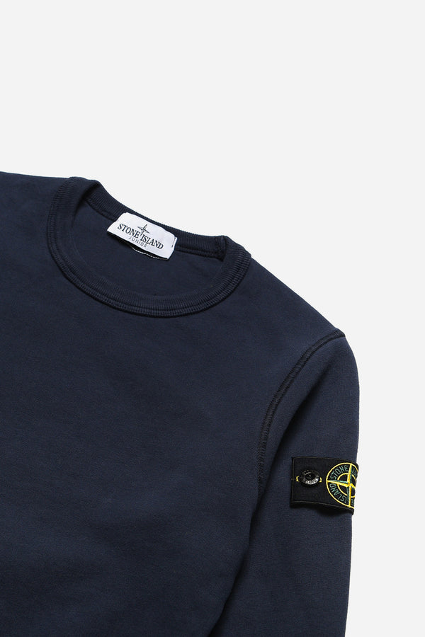 Stone Island Felpa Girocollo Basica Blu Bambino - 1