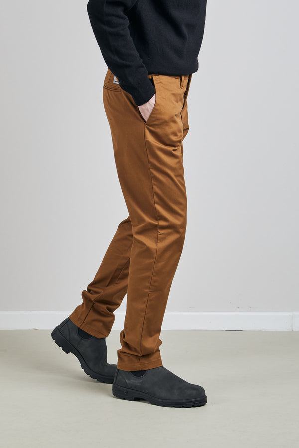Carhartt Wip Sid Pant Stretch Twill Brown Men - 1