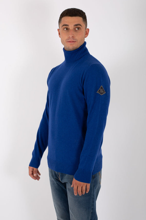 Roy Roger's Turtle Neck Wool & Cashmere Blue Men - 1