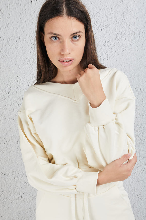 Hinnominate Women's Yellow Cropped Sweatshirt - 1