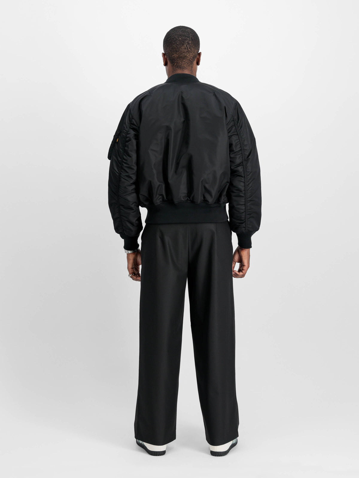 Alpha Industries Bomber Over Nylon Reversibile Nero Uomo - 2