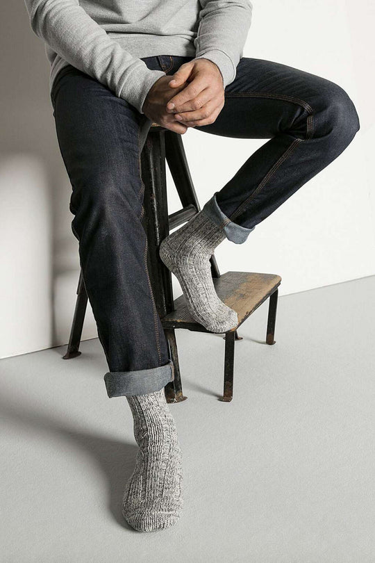 Birkenstock Calze Cotton Slub Bianco Uomo