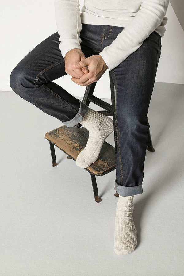 Birkenstock Calze Cotton Slub Beige Uomo - 1