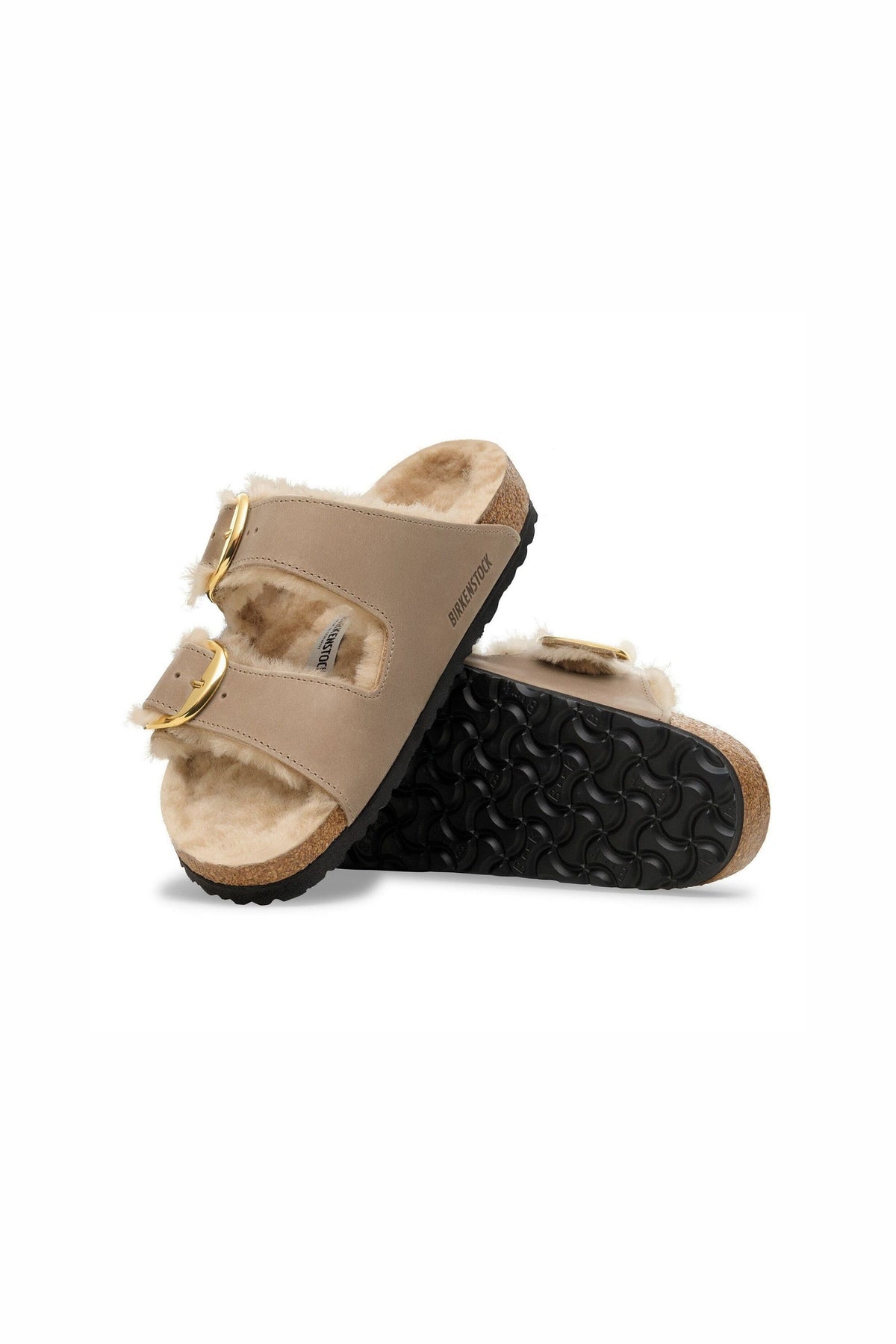 Birkenstock Arizona Big Buckle Shearling Marrone Donna - 4