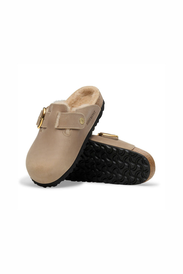 Birkenstock Boston Big Buckle Shearl Marrone Donna - 4