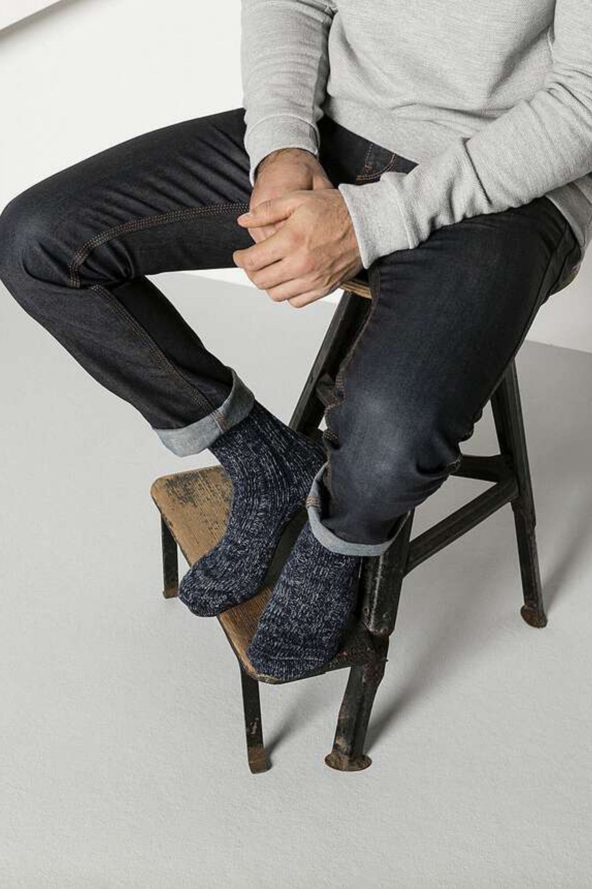 Birkenstock Calze Cotton Twist Blu Uomo - 1