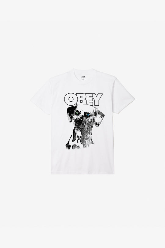 Obey Dalmation Tee Bianco Uomo