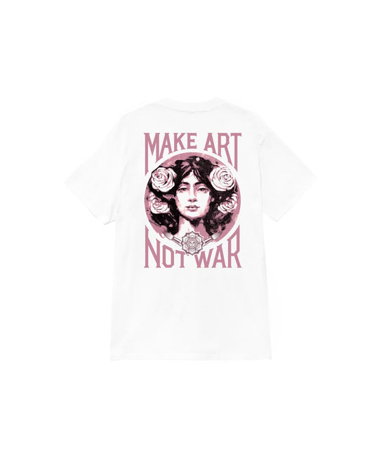 Obey Make Art Not War Tee Bianco Uomo