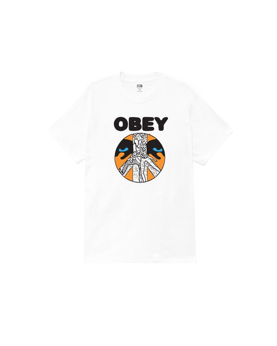 Obey Psychic Youth System Tee Bianco Uomo