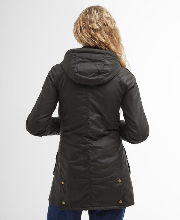 Barbour Bower Wax Jk Imbottito Parka Donna - 1