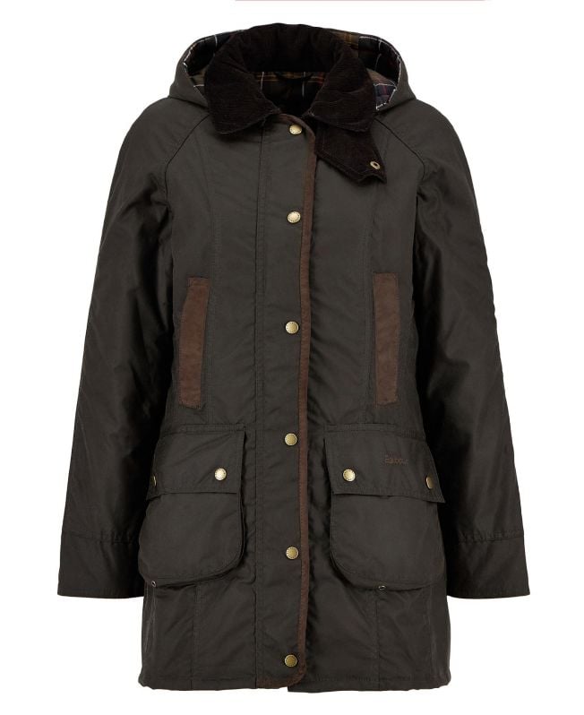 Barbour Bower Wax Jk Imbottito Parka Donna - 2