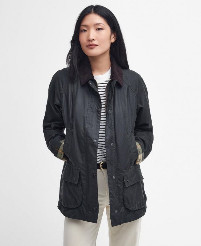 Barbour Beadnell Wax Sfiancata Donna - 1