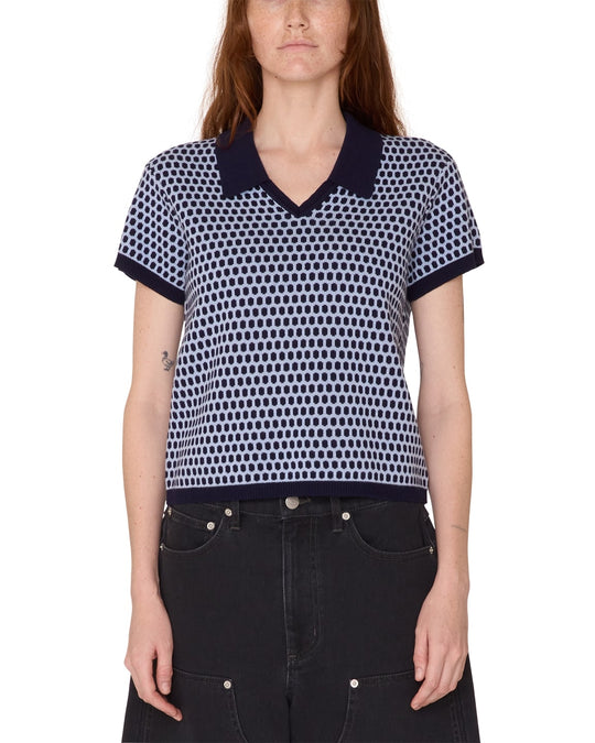 Obey Olga Polo Sweater Blu Donna