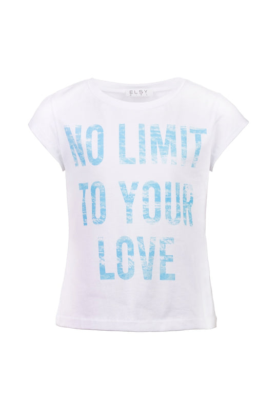 Elsy T-shirt M/m Stampata Azzurro Bambina