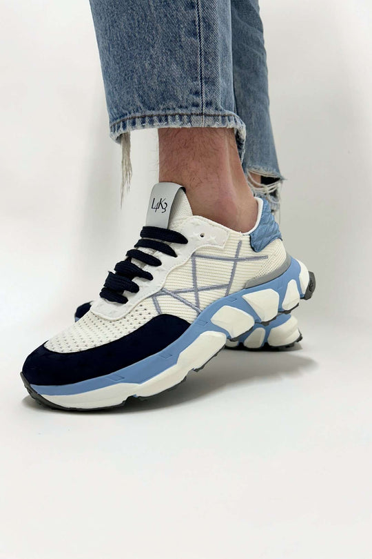 L4k3 White Men's Running Sneakers