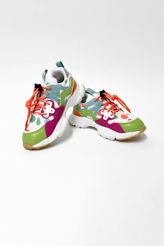 Flower Mountain Sneaker Yamano 3 Junior Verde Unisex Bambini