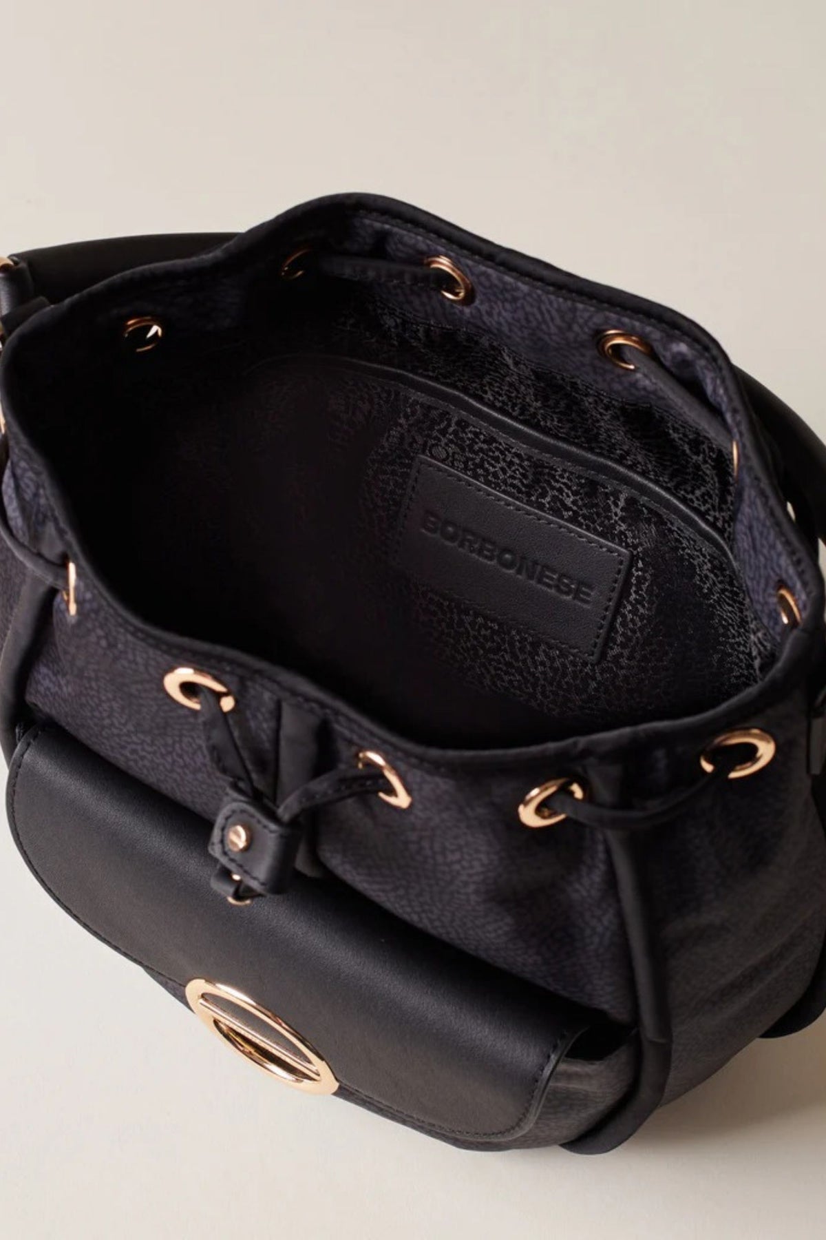 Borbonese Borsa Secchiello Nero Donna - 4