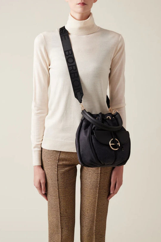 Borbonese Borsa Secchiello Nero Donna