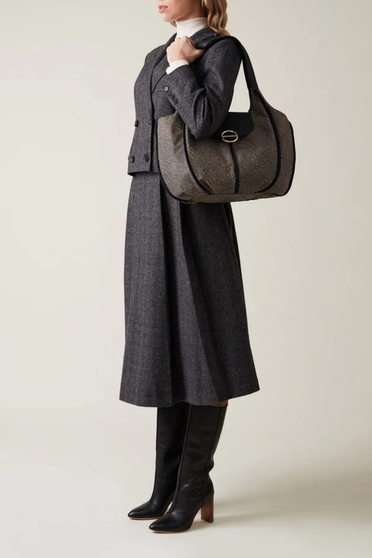 Borbonese Borsa Shopping Naturale Donna