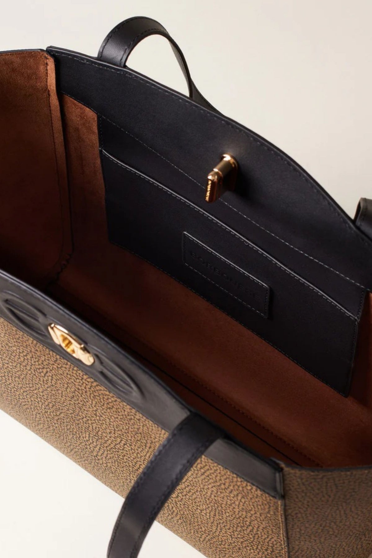 Borbonese Borsa Shopping Naturale Donna - 4