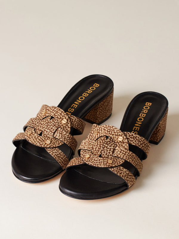Borbonese Ciabatta Fascia In Pelle Nero Donna - 2