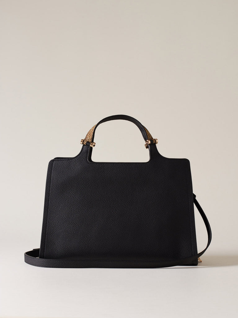 Borbonese Borsa Bauletto Nero Donna - 4