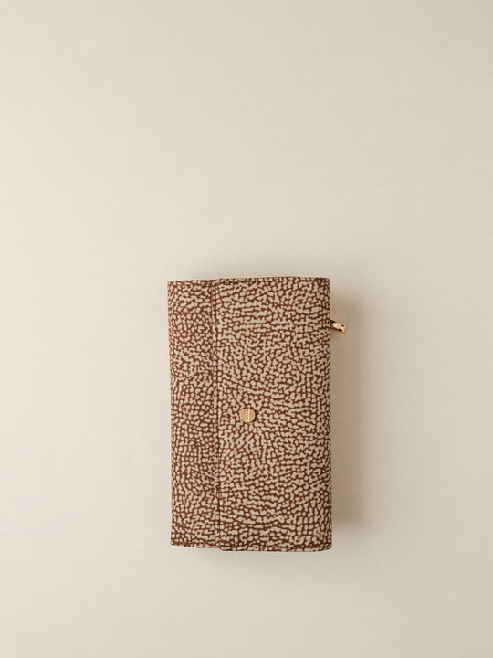 Borbonese Portafoglio Medium Patta/lampo Beige Donna