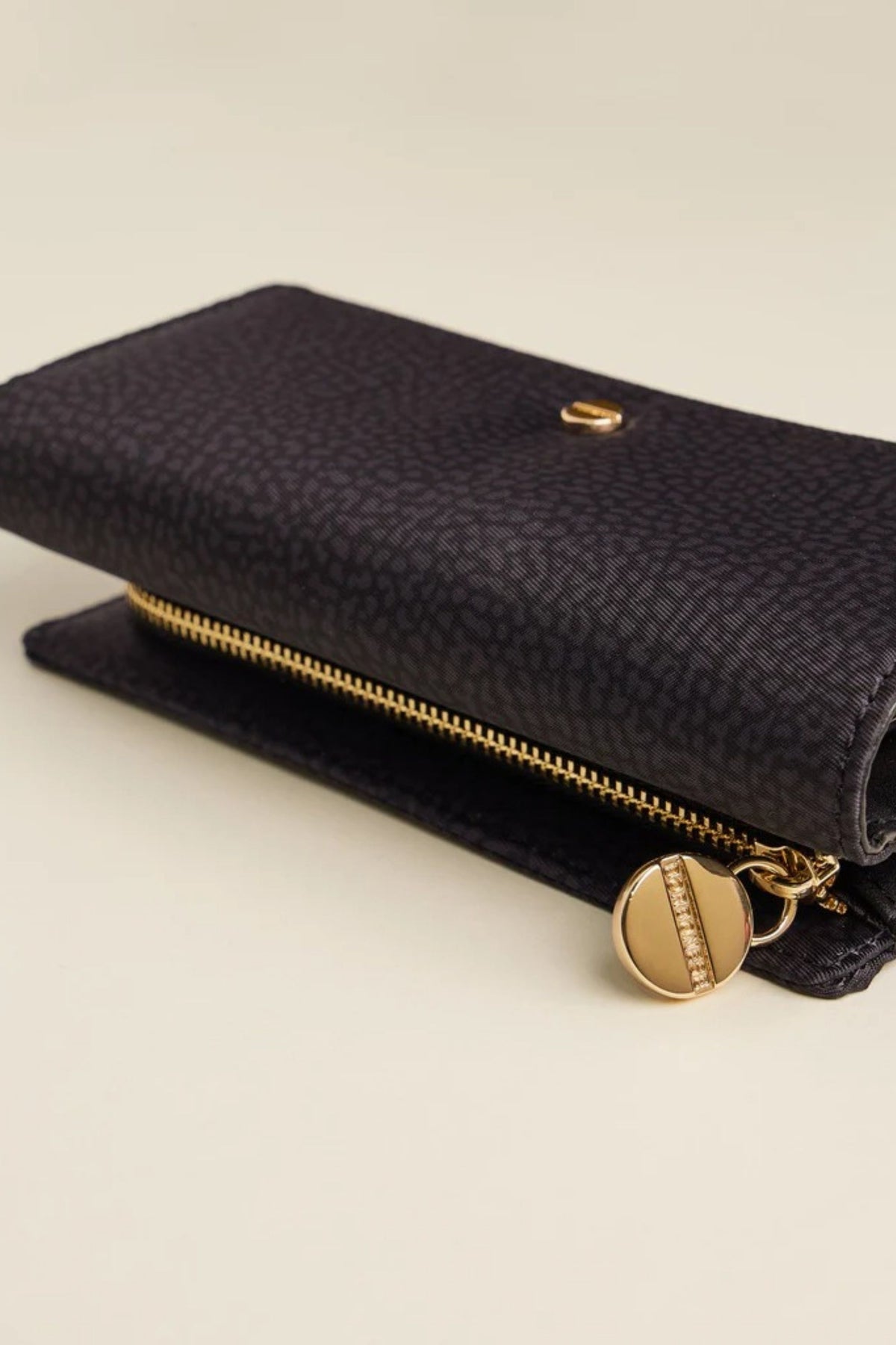 Borbonese Portafoglio Medio Patta Nero Donna - 4