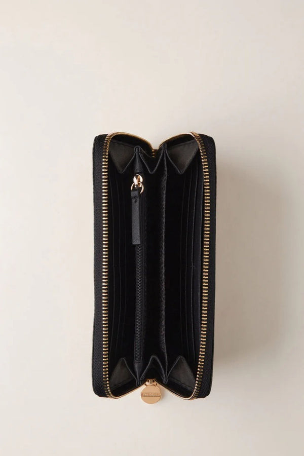 Borbonese Portafoglio Large Zip Nero Donna - 2