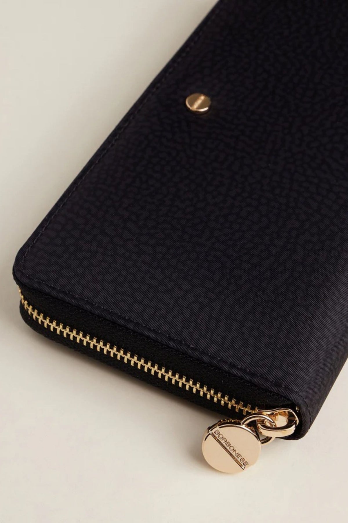 Borbonese Portafoglio Large Zip Nero Donna - 4