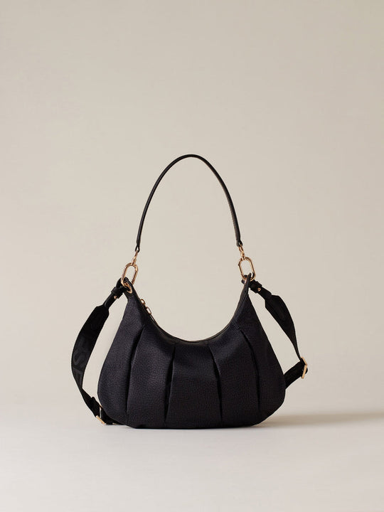 Borbonese Borsa Hobo Nero Donna
