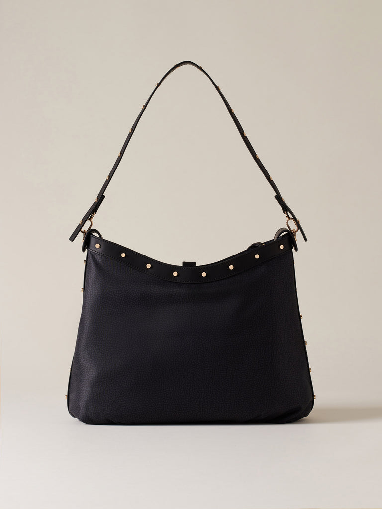 Borbonese Borsa Hobo Nero Donna - 3