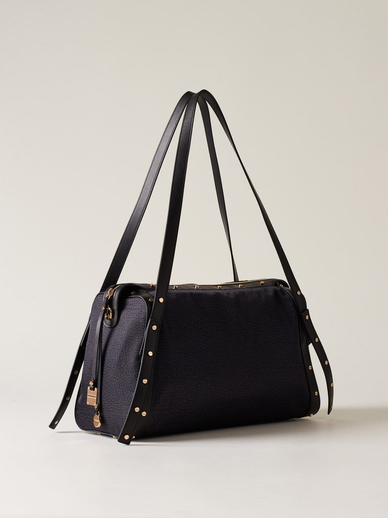 Borbonese Borsa Bauletto Nero Donna - 2