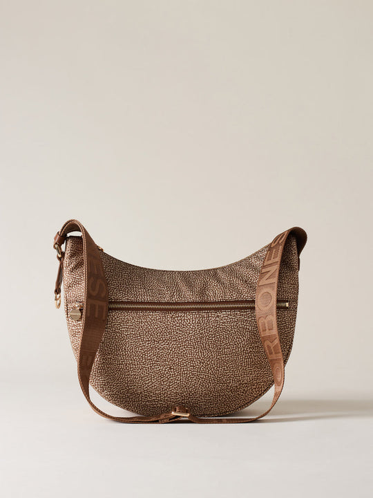 Borbonese Luna Bag Middle Beige Donna
