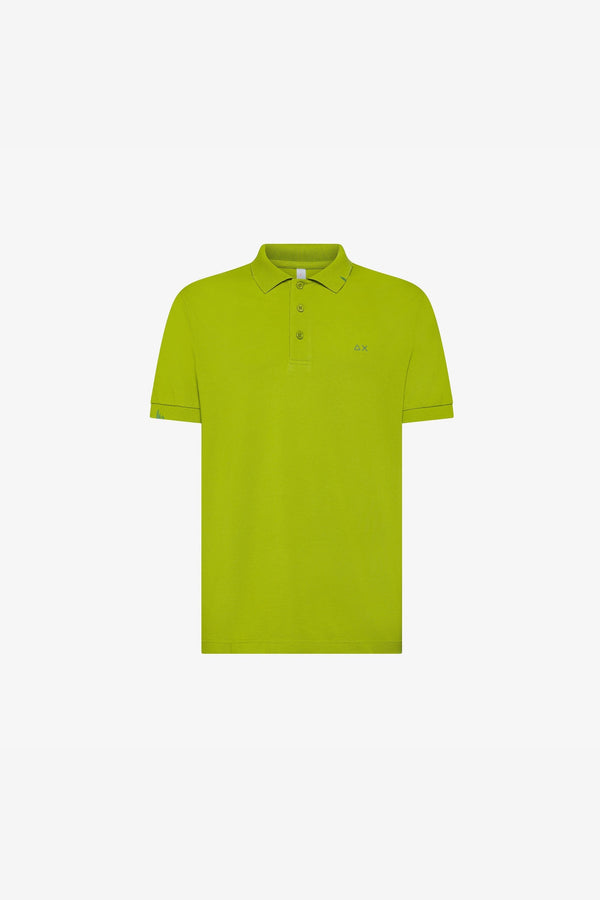 Sun 68 Polo Vintage Verde Uomo - 1