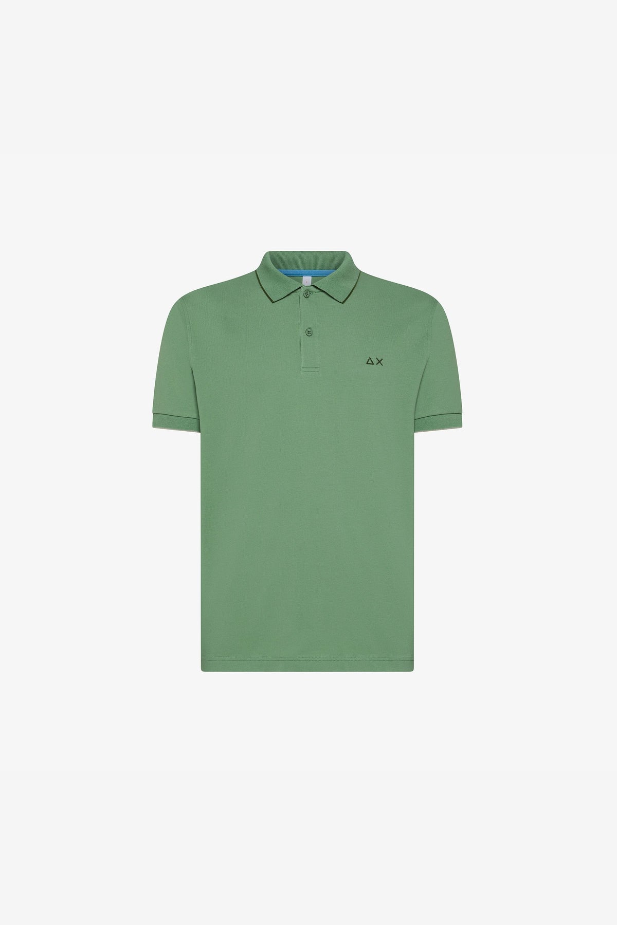 Sun 68 Polo Small Stripes Verde Uomo - 1