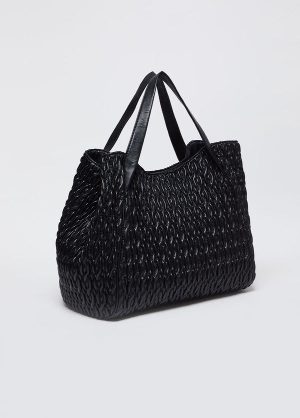 Liu Jo Sacca Tote L Goffrata Nero Donna - 4