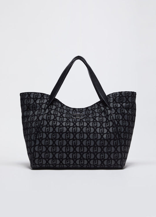Liu Jo Borsa Tote L Goffrata Nero Donna