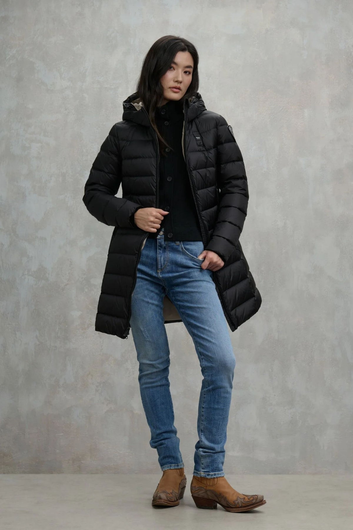 Blauer Piumino 3/4 Cappuccio Donna - 2