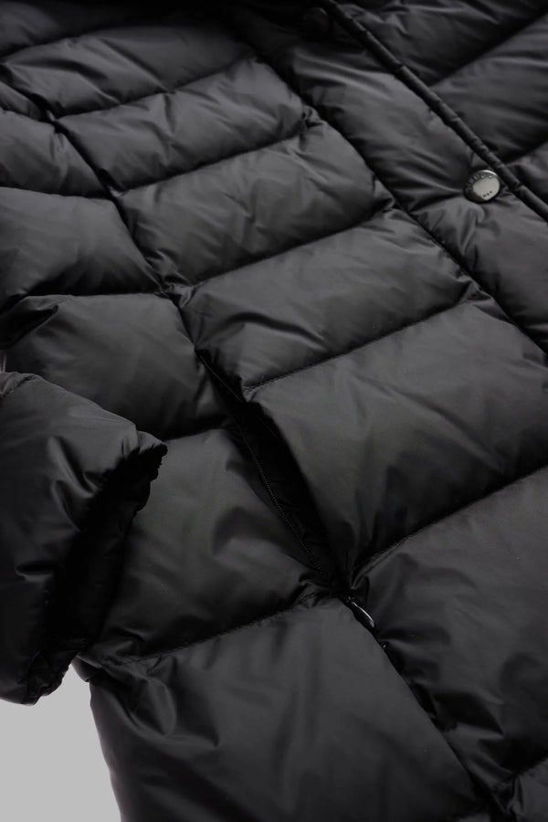 Blauer Piumino Lungo Cappuccio Nero Donna - 3