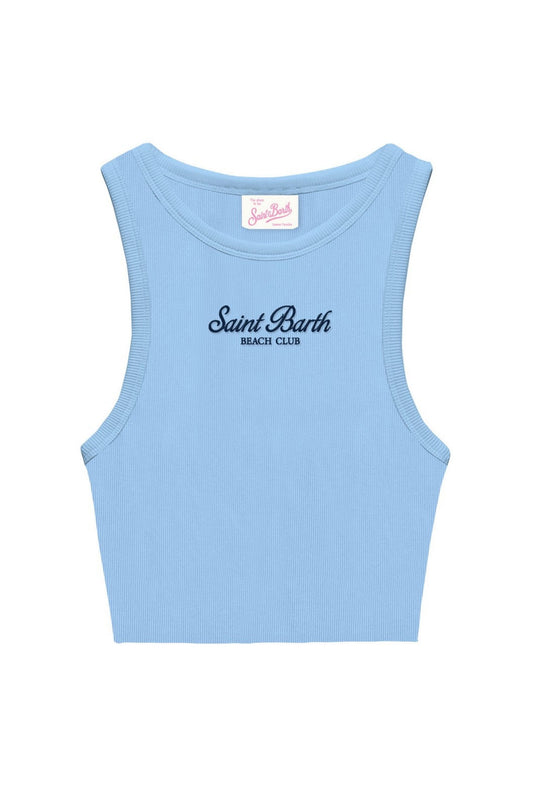 Mc2 Saint Barth Single Shoulder Rib Top Bambina