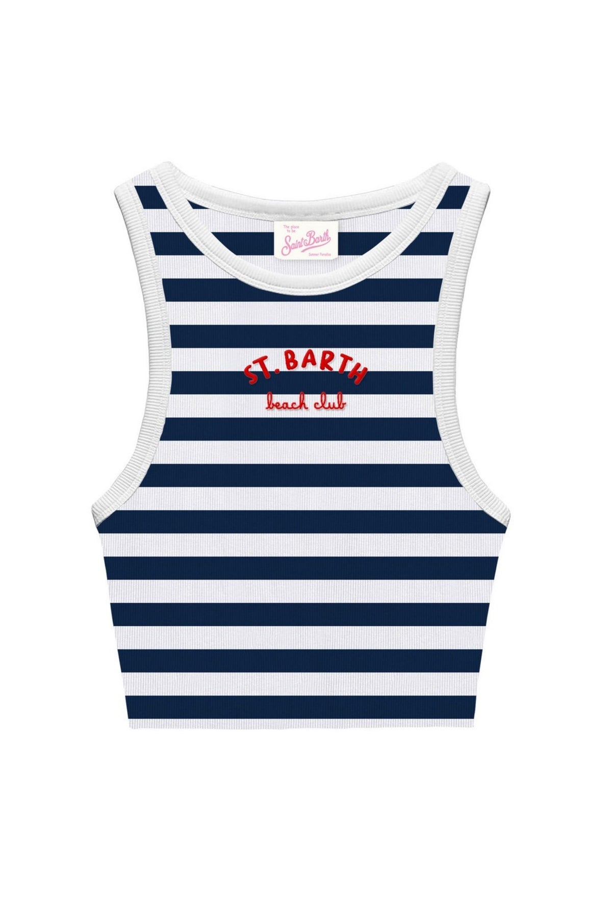 Mc2 Saint Barth Single Shoulder Rib Top Bambina - 1