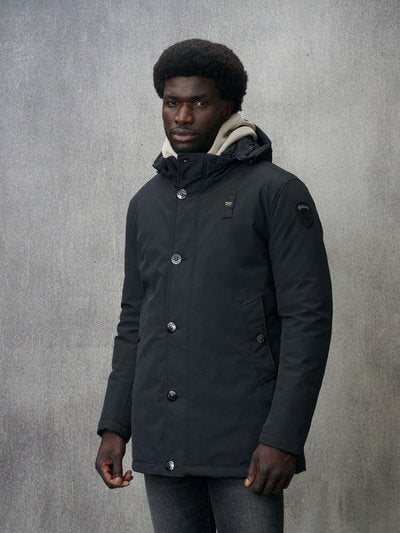 Blauer Giacca Piuma Softshell Nero Uomo - 1